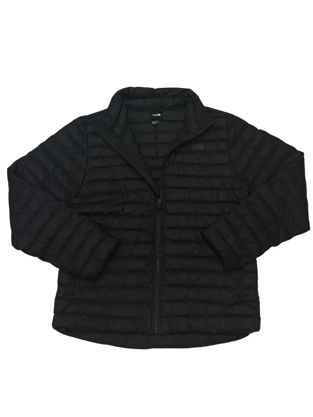 The North Face Stretch Down Puffer Jacket Mens Large Black Slim Fit 700 Full Zip